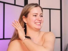 Stella cardo squirts hard on camera - big natural tits solo masturbation